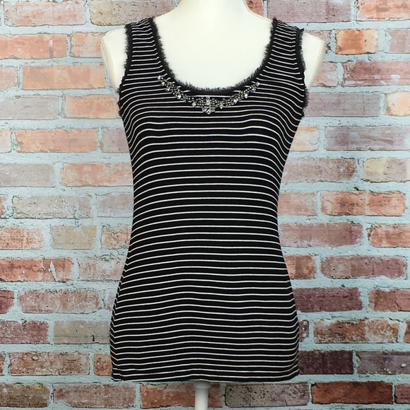 White House Black Market Tops - WHITE HOUSE BLACK MARKET Embellished Top